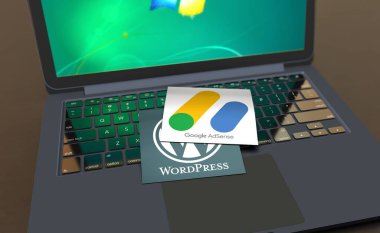 Wordpress, bir açık kaynak web yazılımı - Wordpress sosyal medya arkaplanı.