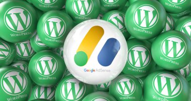 Wordpress, bir açık kaynak web yazılımı - Wordpress sosyal medya arkaplanı.