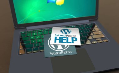 Wordpress, bir açık kaynak web yazılımı - Wordpress sosyal medya arkaplanı.