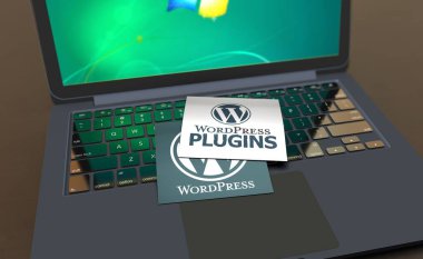 Wordpress, bir açık kaynak web yazılımı - Wordpress sosyal medya arkaplanı.