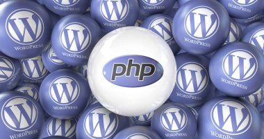 Wordpress, bir açık kaynak web yazılımı - Wordpress sosyal medya arkaplanı.