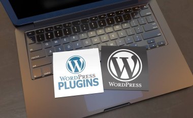 Wordpress, bir açık kaynak web yazılımı - Wordpress sosyal medya arkaplanı.