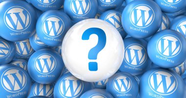 Wordpress, bir açık kaynak web yazılımı - Wordpress sosyal medya arkaplanı.