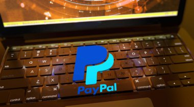 paypal, Sosyal Medya Konsepti, Çevrimiçi iletişim uygulamaları. 3B Görsel Tasarım