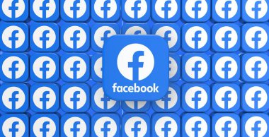 Facebook, Sosyal Medya Logoları Görsel Sunum - Facebook Arkaplan Tasarımı.