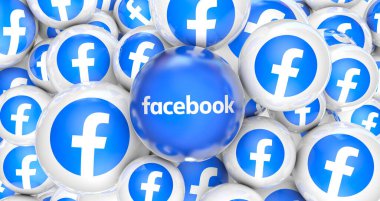Facebook, Sosyal Medya Logoları Görsel Sunum - Facebook Arkaplan Tasarımı.