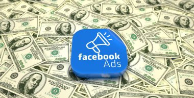 Facebook Reklamları, Sosyal Medya Logoları Görsel Sunum - Facebook Arkaplan Tasarımı.