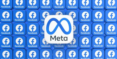 Facebook Meta, Sosyal Medya Logoları Görsel Sunum - Facebook Arkaplan Tasarımı.