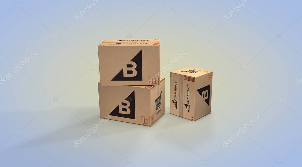 Bigcommerce, E-Commerce Visual Design, Social Media Images. 3D rendering