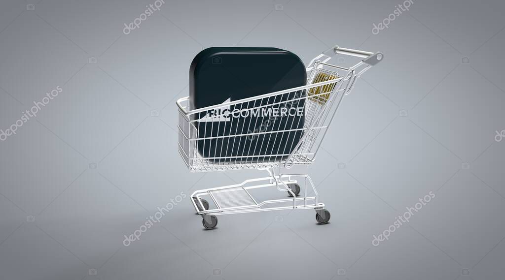 Bigcommerce , E-Commerce Visual Design, Social Media Images. 3D rendering