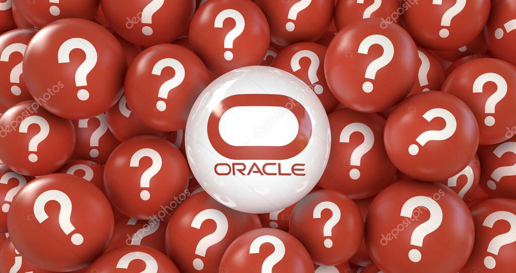 Oracle, Cloud Application Software and Cloud Platform 3D Render