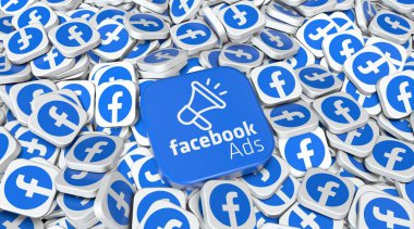 Facebook Reklamları, Sosyal Medya Logoları Görsel Sunum - Facebook Arkaplan Tasarımı.