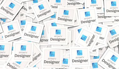  Affinity Designer, Social Media Logos Görsel Sunum - Arkaplan Tasarımı.