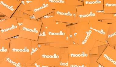 Moodle, Sosyal Medya Logoları Görsel Sunum - Arkaplan Tasarımı