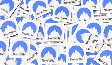 NordVPN, Sosyal Medya Logoları Görsel Sunum - Arkaplan Tasarımı