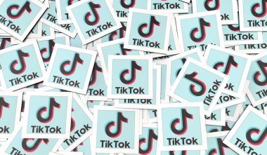 tiktok, Sosyal Medya Logoları Görsel Sunum - Arkaplan Tasarımı