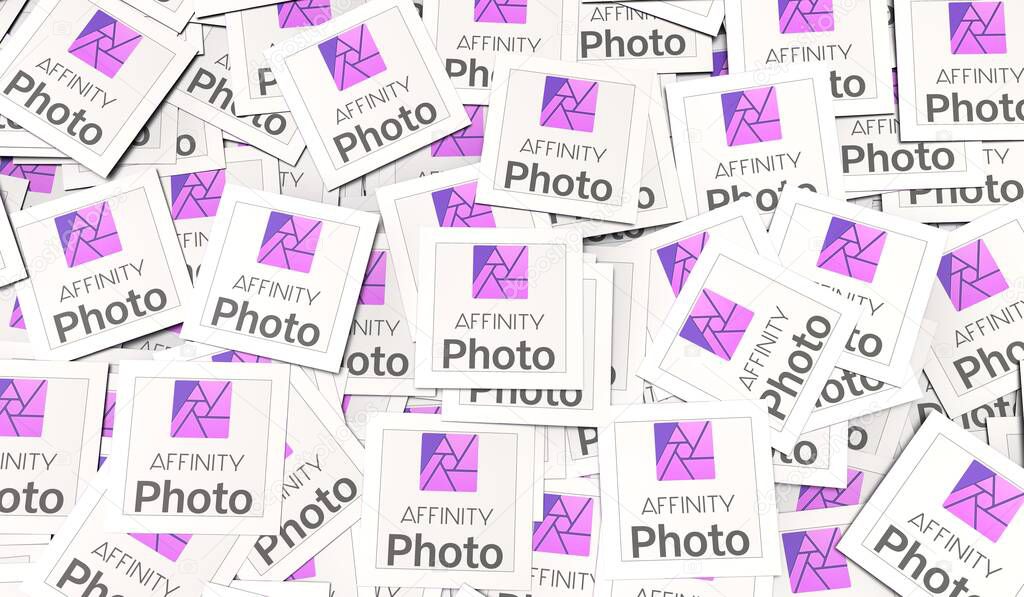 Affinity Photo, Social Media Logos Visual Presentation - Background Design.