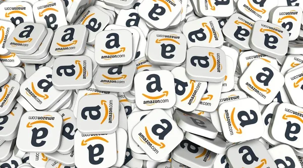 Amazon, Sosyal Medya Logoları Görsel Sunum - Arkaplan Tasarımı