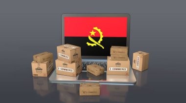 Angola, Angola Cumhuriyeti, E-Ticaret Görsel Tasarım, Sosyal Medya Görüntüleri. 3B görüntüleme.