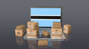 Botswana, Botswana Cumhuriyeti, E-Ticaret Görsel Tasarım, Sosyal Medya Görüntüleri. 3B görüntüleme.