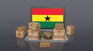 Gana, Gana Cumhuriyeti, E-Ticaret Görsel Tasarım, Sosyal Medya Görüntüleri. 3B görüntüleme.