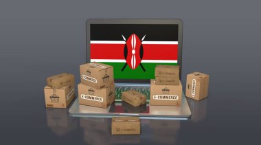 Kenya, Kenya Cumhuriyeti, E-Ticaret Görsel Tasarım, Sosyal Medya Görüntüleri. 3B görüntüleme.