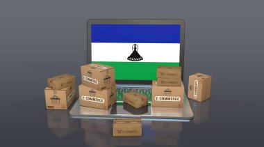 Lesotho, Lesotho Krallığı, E-Ticaret Görsel Tasarım, Sosyal Medya Görüntüleri. 3B görüntüleme.