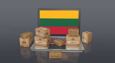 Litvanya, Litvanya Cumhuriyeti, E-Ticaret Görsel Tasarım, Sosyal Medya Görüntüleri. 3B görüntüleme.