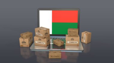 Madagaskar, Madagaskar Cumhuriyeti, E-Ticaret Görsel Tasarım, Sosyal Medya Görüntüleri. 3B görüntüleme.