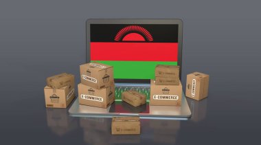  Malawi, Malavi Cumhuriyeti, E-Ticaret Görsel Tasarım, Sosyal Medya Görüntüleri. 3B görüntüleme.