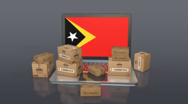 Timor Leste, Demokratik Timor-Leste Cumhuriyeti, E-Ticaret Görsel Tasarım, Sosyal Medya Görüntüleri. 3B görüntüleme.