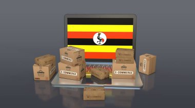 Uganda, Uganda Cumhuriyeti, E-Ticaret Görsel Tasarım, Sosyal Medya Görüntüleri. 3B görüntüleme.