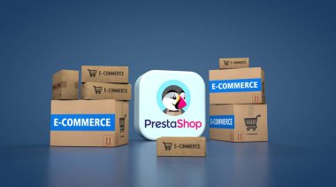 prestashop ve E-Commerce, E-Commerce Visual Design, Social Media Images. 3B görüntüleme.