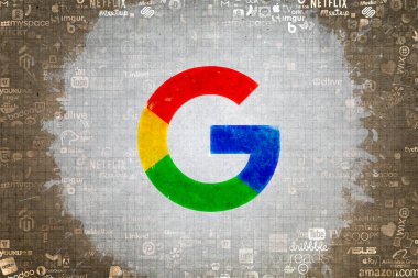 Google, Google Servisleri Logo Görsel Sunumu - Sosyal Medya Arkaplanı.