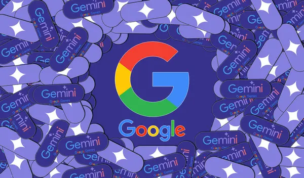 Google Gemini Kunstmatige Intelligentie Google Services Stockfoto