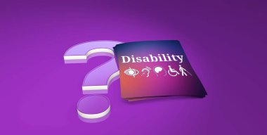 Disabled, Disability Signs, Icons are Visual Presentation. clipart