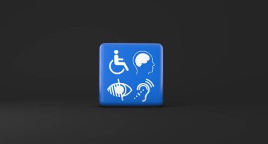 Engelli, Engelli İşaretleri, Simgeler Görsel Sunumdur.