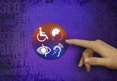 Engelli, Engelli İşaretleri, Simgeler Görsel Sunumdur.