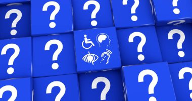 Engelli, Engelli İşaretleri, Simgeler Görsel Sunumdur.