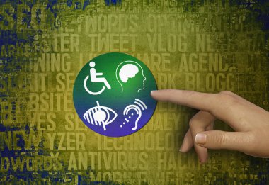 Engelli, Engelli İşaretleri, Simgeler Görsel Sunumdur.