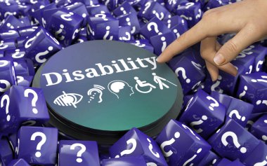 Engelli, Engelli İşaretleri, Simgeler Görsel Sunumdur.