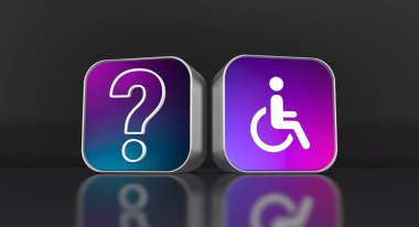 Engelli, Engelli İşaretleri, Simgeler Görsel Sunumdur.