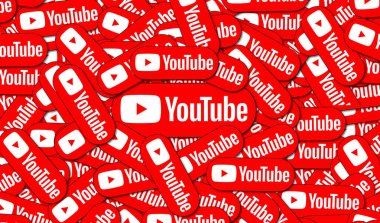 Youtube, Youtube Logo Görsel Sunumu - Sosyal Medya Arkaplanı.