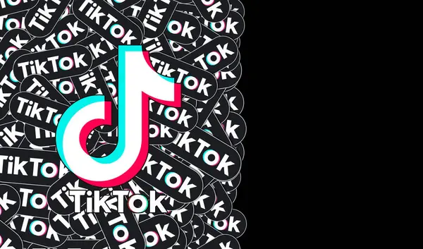 stock image TikTok, Social Media Concept. Visual Design.