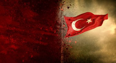 Türk Bayrağı, Dalgalanan Türk Bayrağı, Türkiye Cumhuriyeti - İstanbul, Trkiye