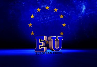 Avrupa Birliği Bayrağı, Ulusal Günler ve Ülke Olayları Konsepti İçin Kullan.