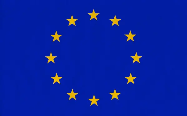 stock image European Union Flag, Use for the Concept of National Days and Country Events.