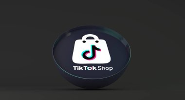 TikTok, TikTok Dükkanı - Sosyal Medya Konsepti. Görsel Tasarım.