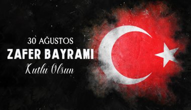 Türk Bayrağı, 30 Ağustos Zafer Günü - Çeviri: 30 Austos, Zafer Bayram, Türk Bayragi