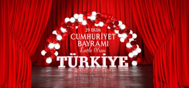 Türk Bayrağı, Cumhuriyet Günü - Tercüme: 1923, Cumhuriyet Bayramı, Türk Bayragi.